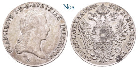 HABSBURGER BIS 1918
Franz II. / I., 1792-1835. Taler 1822 A Wien Herinek 307; Dav. 7; Kahnt 338; J. 190. 27.90 g. Feine Tönung, sehr schön-vorzüglich...