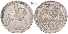 DÄNEMARK
Friedrich IV., 1699-1730. 4 Mark (Krone) 1723 Kopenhagen Hede 39 (RR); Dav. 1290. 22.03 g. Selten. Feine Tönung, sehr schön