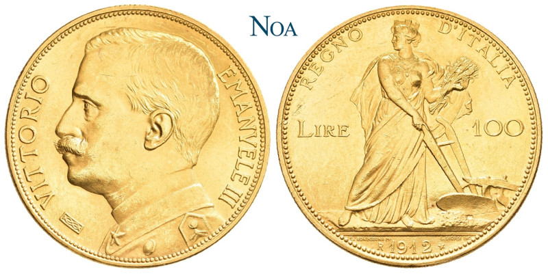 ITALIEN KÖNIGREICH
Viktor Emanuel III., 1900-1946. 100 Lire 1912 R Rom Auflage:...