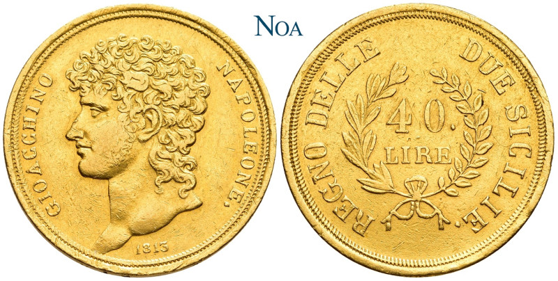 ITALIEN SIZILIEN
Joachim Murat, 1808-1815. 40 Lire 1813 Neapel Auflage: 24.000 ...