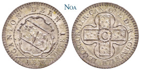 SCHWEIZ BERN
 Batzen 1826 DT 42a; HMZ 2-236f. 2.57 g. Vorzüglich-Stempelglanz
