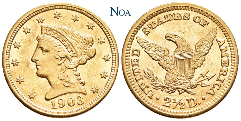 VEREINIGTE STAATEN (USA)
 2 1/2 Dollar 1903 Philadelphia Quarter Eagle. Liberty...