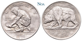 VEREINIGTE STAATEN (USA)
 1/2 Dollar 1925 S San Francisco California Diamond Jubilee. Auflage: 86.594 Exemplare. KM 155. Feine Tönung, kl. Randfehler...