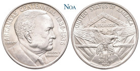 VEREINIGTE STAATEN (USA)
 1/2 Dollar 1936 Philadelphia Arkansas Centennial. Auflage: 25.265 Exemplare. KM 187. Fast Stempelglanz