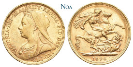 AUSTRALIEN
Victoria, 1837-1901. Sovereign 1896 M Melbourne Old head. Fr. 24; KM 13; Spink 3875. 7.97 g. Min. Randfehler, vorzüglich