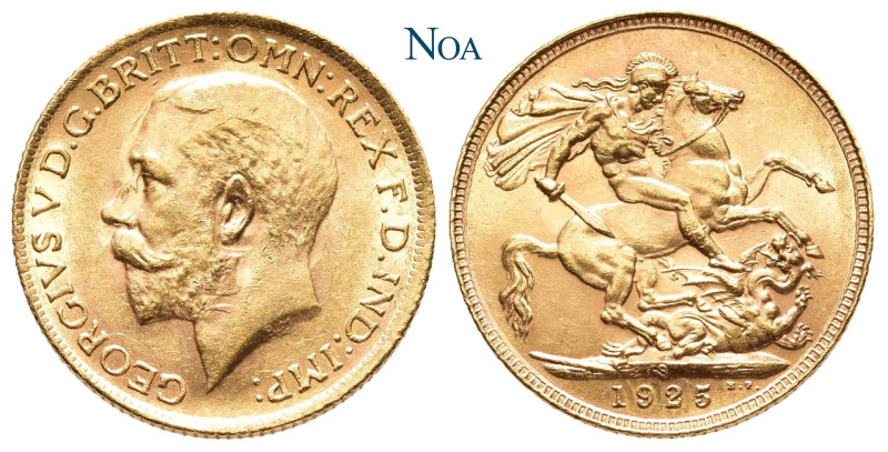 AUSTRALIEN
George V., 1910-1936. Sovereign 1925 S Sydney Fr. 38; Spink 4003; KM...