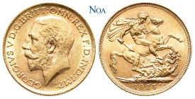 AUSTRALIEN
George V., 1910-1936. Sovereign 1925 S Sydney Fr. 38; Spink 4003; KM 29. 7.98 g. Vorzüglich-Stempelglanz