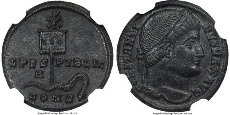 Constantine I the Great (AD 307-337). AE3 or BI nummus (18mm, 3.11 gm, 1h). NGC ...