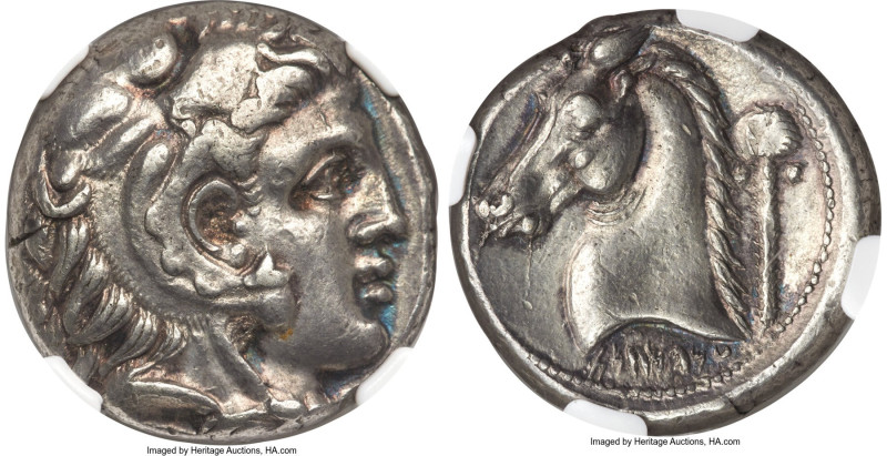 SICULO-PUNIC. Sicily. Ca. 300-289 BC. AR tetradrachm (23mm, 16.87 gm, 10h). NGC ...