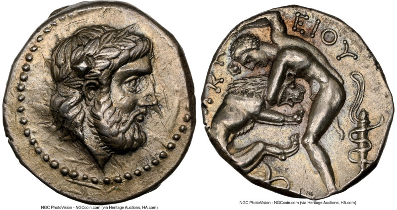 PAEONIAN KINGDOM. Lycceius (ca. 359/6-335 BC). AR tetradrachm (22mm, 12.71 gm, 7...