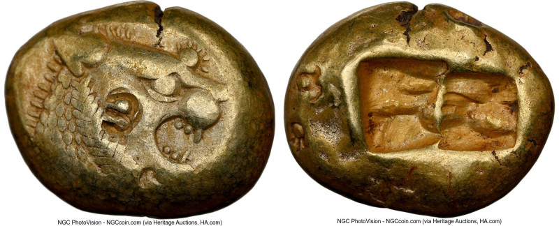 LYDIAN KINGDOM. Alyattes or Walwet (ca. 610-546 BC). EL third-stater or trite (1...