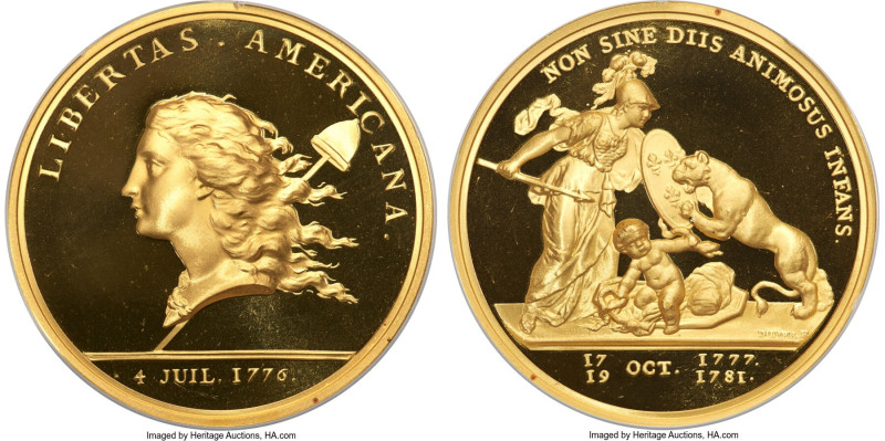 Republic gold Proof Restrike "Libertas Americana" Medal ND (2000) PR69 Ultra Cam...