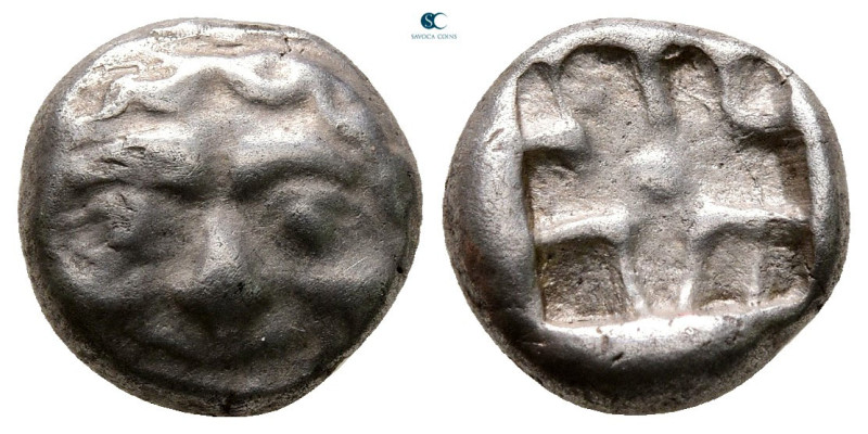 Mysia. Parion circa 500 BC. 
Drachm AR

12 mm, 3,10 g



Very Fine