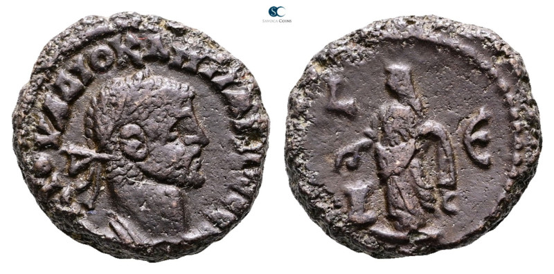 Egypt. Alexandria. Diocletian AD 284-305. 
Potin Tetradrachm

19 mm, 7,14 g
...