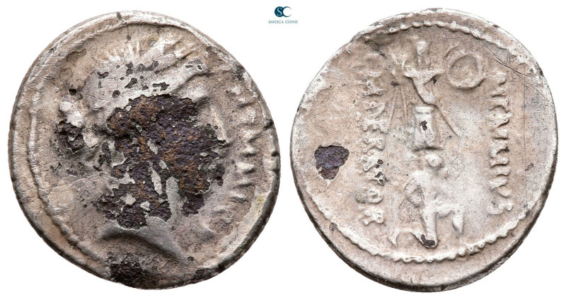 C. Memmius C.f 56 BC. Rome
Fourreè Denarius

19 mm, 2,97 g



Fine