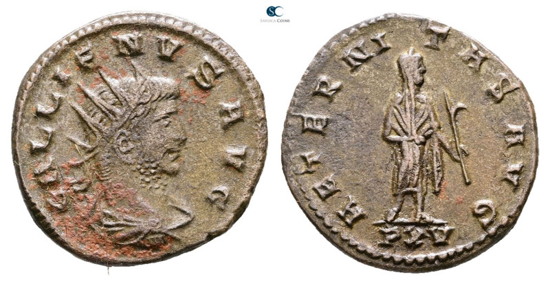 Gallienus AD 253-268. Antioch
Billon Antoninianus

18 mm, 3,34 g



Very ...