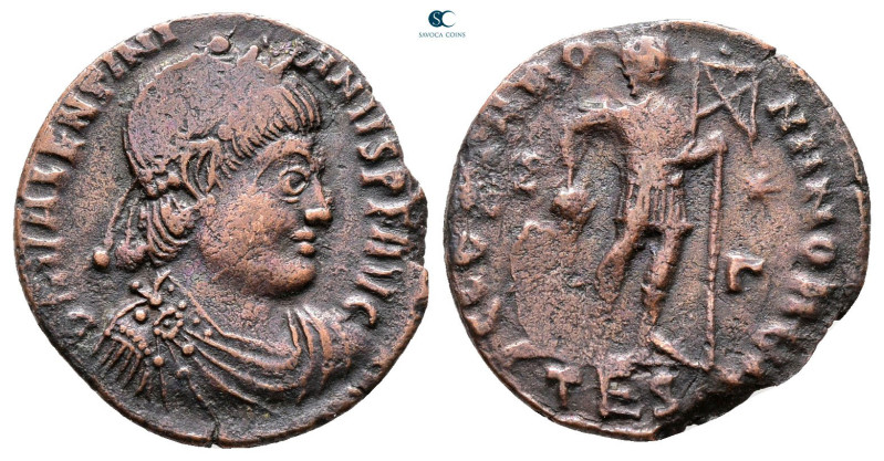 Valentinian I AD 364-375. Thessaloniki
Follis Æ

17 mm, 1,85 g



Good Fi...