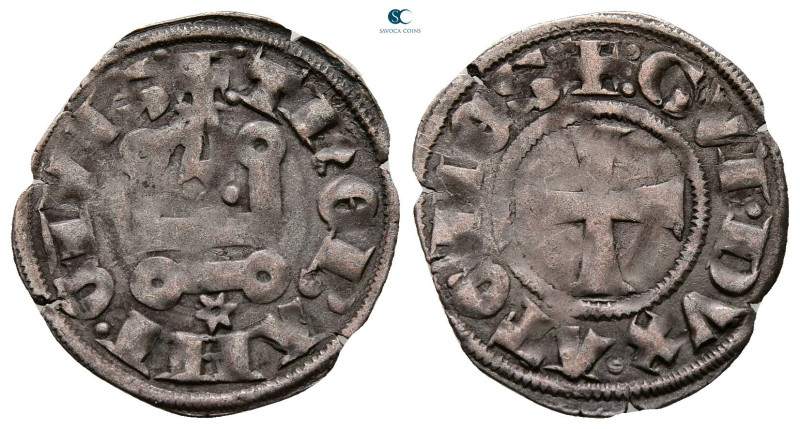 Principality of Achaea. Gui II de La Roche AD 1287-1308. 
Denier Tournois BI
...