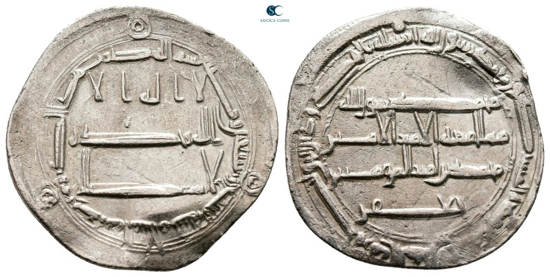 Abbasid. Madinat al-Salam mint. al-Rashid AH 170-193. Struck AH 179
AR Dirham
...