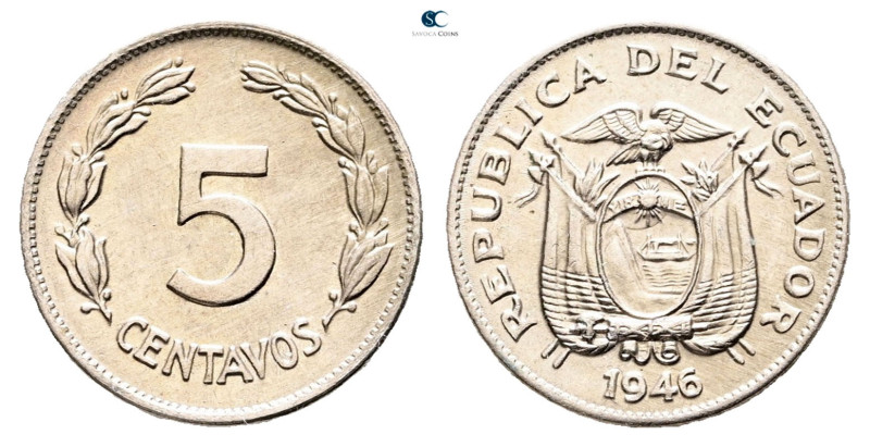 Ecuador. AD 1946. 
5 Centavos

 mm, 2 g



Mint State