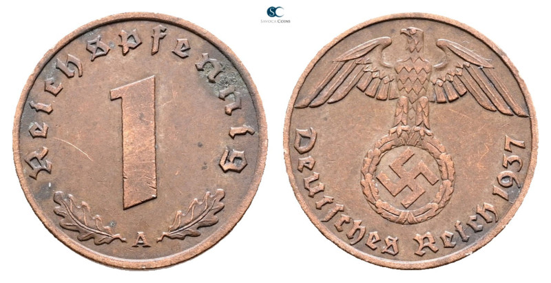 Germany. AD 1937. 
1 Reichspfennig 1937 A

 mm, 2 g



Very Fine