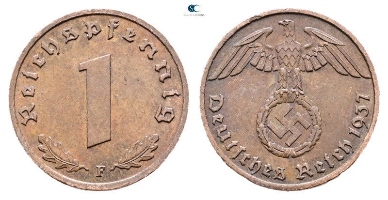 Germany. AD 1937. 
1 Reichspfennig 1937 F

 mm, 2 g



Very Fine