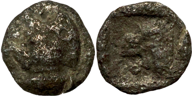 MYSIA. Cyzicus. 480-400 BC (?). AR tetartemorion. / 6mm 0,19g