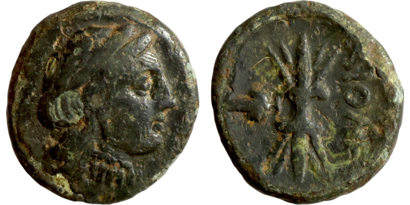 LESBOS. Koinon (struck in Aeolis for circulation in Lesbos). 330-280 BC. AE bron...