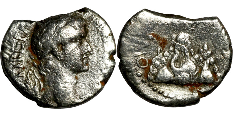 CAPPADOCIA. Caesarea. Tiberius (14-37 AD). AR drachm. Obv.: ΤΙΒΕΡΙΟΣ ΚΑΙΣΑΡ ΣΕΒΑ...