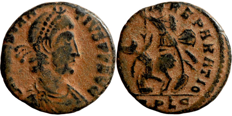 Constantus II (355-361 AD). Uncertain mint. AE follis. Obv.: D N CONSTANTIVS P F...