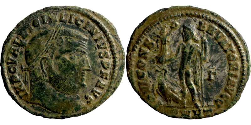 Licinius I (321-324 AD). Antioch mint ?. AE follis. Obv.: IMP C VAL LICIN LICINI...