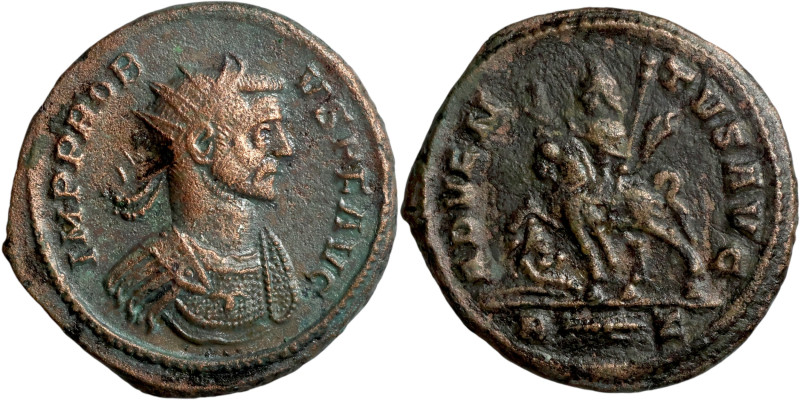 Probus (276-282 AD). Rome mint. Antoninianus. Obv.:IMP PROBVS AVG Radiate and cu...