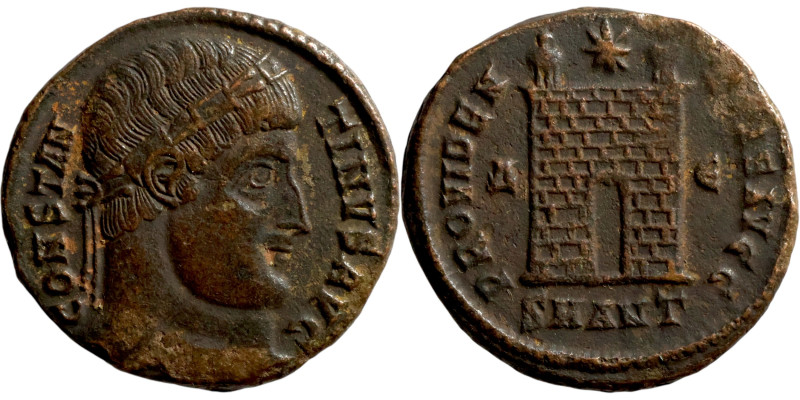 Constantine I, The Great (307 - 337 AD). Antioch mint. AE follis. Obv.: CONSTANT...