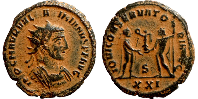 Maximianus (286-305 AD). AE antoninianus.Obv.: IMP C M AVR VAL MAXIMIANVS PF AVG...