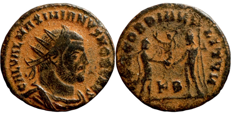 Maximianus (286-305 AD). AE antoninianus. Obv.: IMP CMA MAXIMIANVS PF AVG, radia...