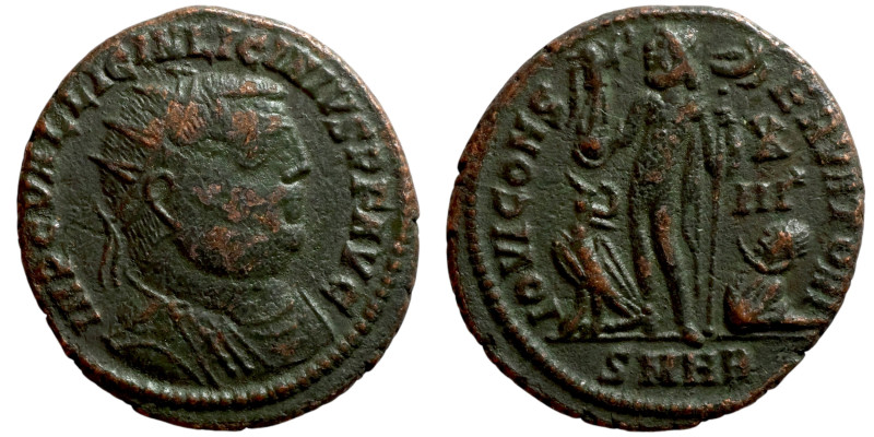 Licinius I (321-324 AD). Cyzicus mint ?. AE follis. Obv.: IMP C VAL LICIN LICINI...