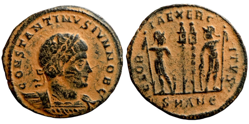 Constantinus II (330-333 AD). Antioch mint ?. AE Follis. Obv.: CONSTANTINVS IVN ...