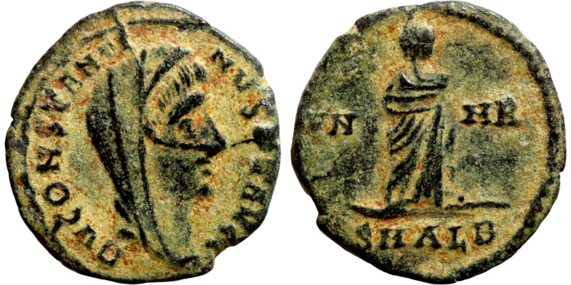 Divus Constantine i (337-340). Follis Obv: DV CONSTANTINVS PT AVGG, veiled head ...