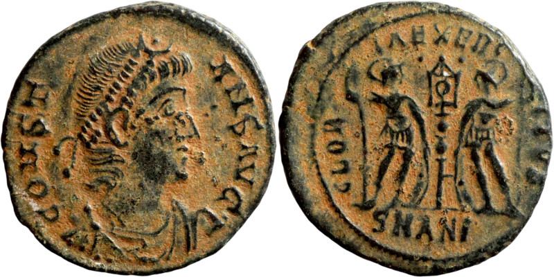 Constans, (337-350) follis Obv: CONSTANS AVG laureate, cuirassed bust right Rev:...