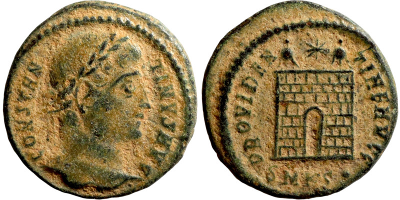 Constantinus I. (307-337 AD). Follis. Obv:CONSTANTINVS AVG. laureate bust of Con...