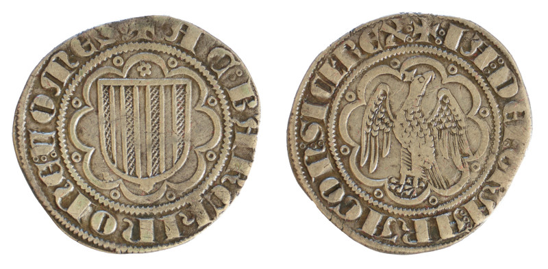 Giacomo D'Aragona (1285-1296). Messina. Pierreale Ag gr. 3,00. Spahr, 4; DBS (D'...