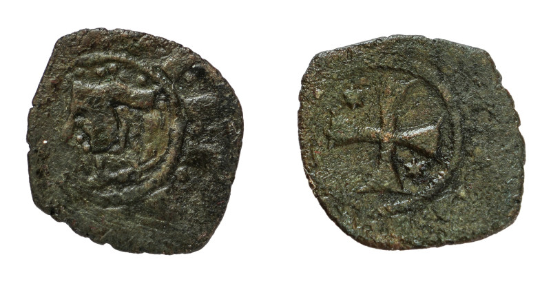 Federico III D'Aragona (1296-1337). Messina. Denaro MI gr. 0,73. Spahr, 37; DBS ...