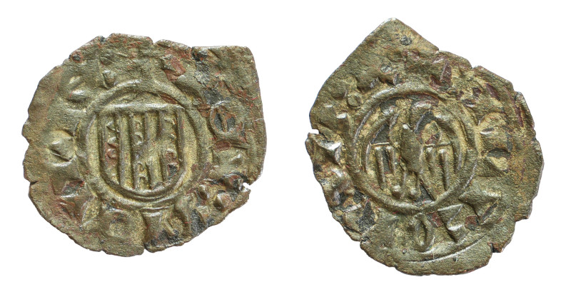 Alfonso D'Aragona (1416-1458). Messina. Denaro MI gr. 0,55. Spahr, 19a; Buceti, ...