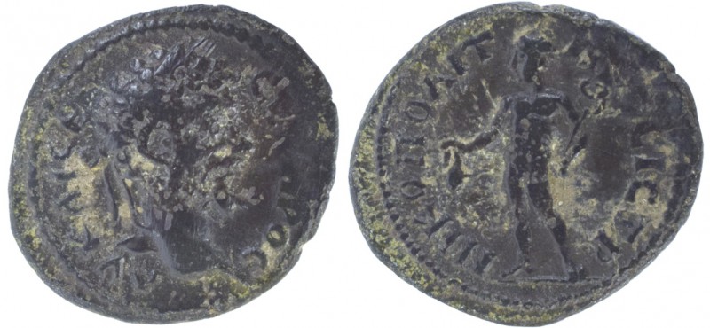 Gregas - Sétimo Severo (193-211) - AE

AE 18, Nicopolis ad Istrum, Trácia, Mou...