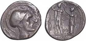 Roman - Republic - Denarius

Denarius, 112/111 BC, Cn. Cornelius Blasio Cn.f., CN BLASIO CN F-ROMA, RCV 173, RSC Cornelia 19,20, 3.65g, Good/Very Go...