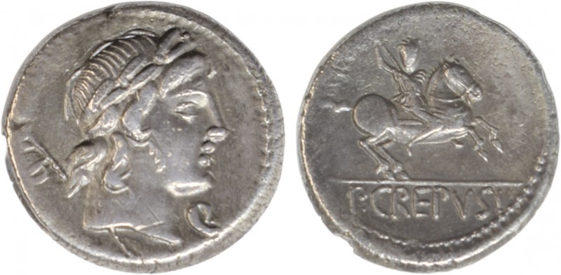 Romanas - República - P. Crepusius - Denário

Denário, 82 a.C., P CREPVSI, RCV...