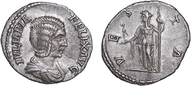 Roman - Julia Domna (under Caracalla) - Denarius

Denarius, VESTA, RCV 7108, R...