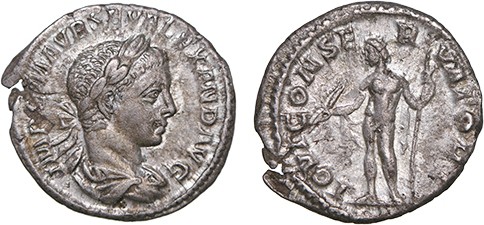 Roman - Severus Alexander (222-235) - Denarius

Denarius, IOVI CONSERVATORI, R...