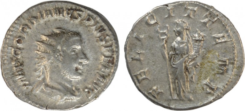 Romanas - Gordiano III (238-244) - Antoniniano

Antoniniano, Prata, FELICIT TE...
