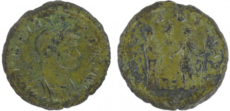Romanas - Aureliano (270-275) - AE

AE 25, CONCORDIA AVG, RCV 11646, RIC 80 (R...